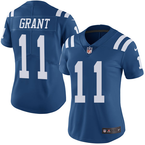 Indianapolis Colts #11 Limited Ryan Grant Royal Blue Nike NFL Women JerseyVapor Untouchable jerseys->youth nfl jersey->Youth Jersey